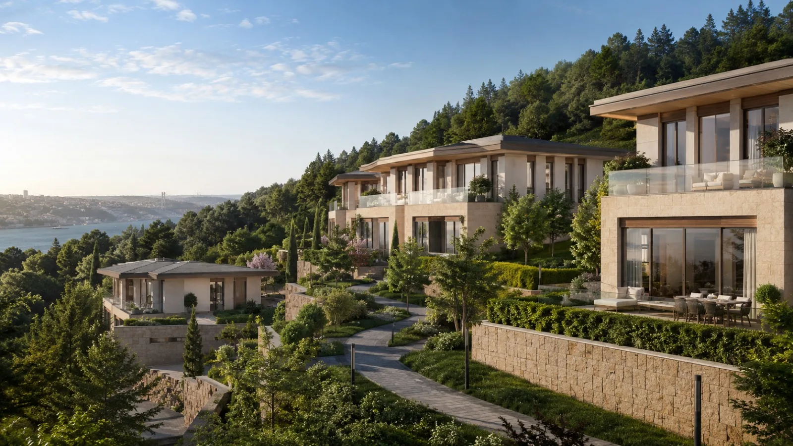 Boutique homes overlooking the Bosphorus in Beykoz Karlıtepe